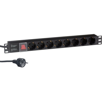 Блок розеток ExeGate ServerPro PDU-19H802 Al-8S-EU1.8CU-SW 280841