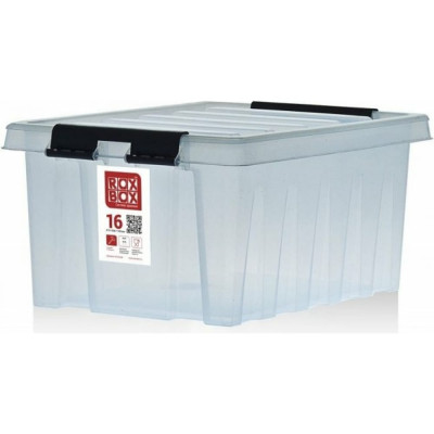 Rox Box Контейнер с крышкой, 16 л, прозрачный M-016-00.07