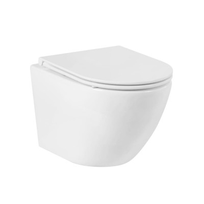 Подвесной безободковый унитаз BelBagno SFERA-R BB046CHR