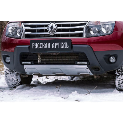 Накладка бампера для Renault Duster 2010- г.в., 2 мм Русская Артель NRD-007601