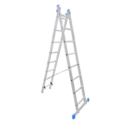 LadderBel Лестница алюминиевая двухсекционная 8 ступеней LS208
