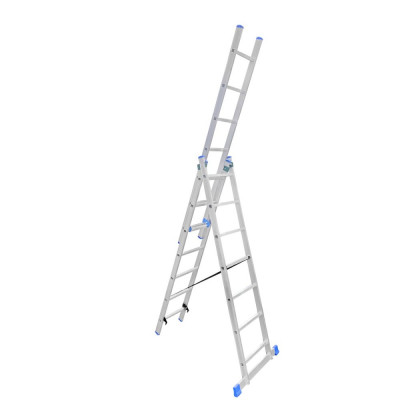 LadderBel Лестница алюминиевая трехсекционная 7 ступеней LS307