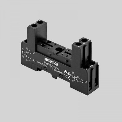 KIPPRIBOR PYF-022BE/2 Колодка монтажная 12A при 300VAC, арт.00000078975