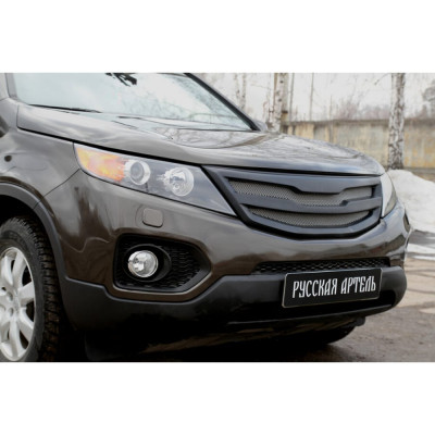Русская Артель Решётка радиатора (3мм) с сеткой металлик KIA Sorento R 2010-2013 RRKSR-010600