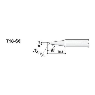 Наконечник для паяльников FX-8801-03/FX-600 HAKKO T18-S6