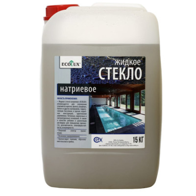 ECOLUX Жидкое Стекло Натриевое 15,0 кг 4607133682415