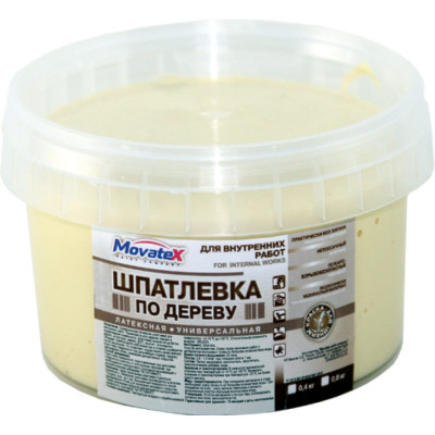 Movatex Шпаклевка по дереву сосна 0,4кг Т02355