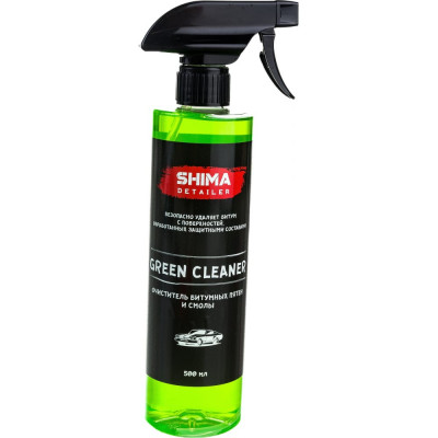 SHIMA Очиститель битума и смолыDETAILER GREEN CLEANER 500 мл, 4603740920032