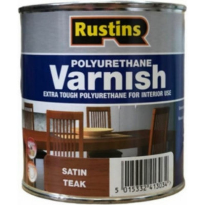 Полиуретановый лак Rustins Poly Varnish Satin Teak 03226