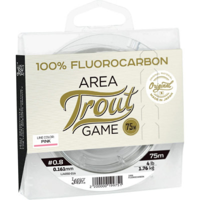 Монофильная леска Lucky John Area Trout Game FLUOROCARBON Pink 075/025 LJ4050-025