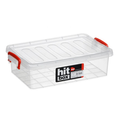 BORA Контейнер прямоугольный 2лс крышкой на зажимах ПЛАСТИК 1/24 ПЛ-BO914