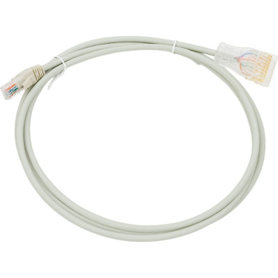 Патч-корд Hyperline PC-110-RJ45-4P-C5e-2M-LSZH-GY 229904