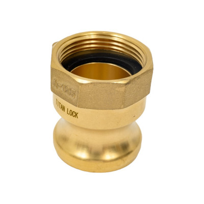 TITAN LOCK 1,25in Камлок типа A ниппель, внутр. резьба BSP (латунь) TL125ABR