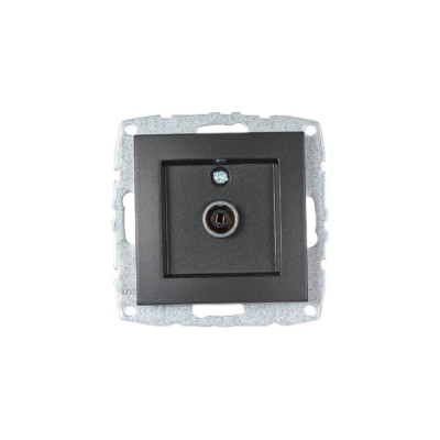 MONO ELECTRIC L / D Механизм Тv Розетка прох. с Экраном Графит 500-002005-137