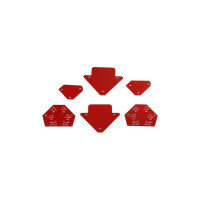 Набор магнитных угольников для сварки (6 шт; 30/45/60/75/90/135 градусов; усилие 4 и 11 кг) TUNDRA 5198413