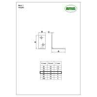 Уголок Amig покрытие цинкование 1-50 Ang
