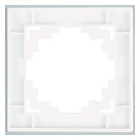 1-местная рамка STEKKER GFR00-7001-01 серия Катрин, стеклянная, белый 39517