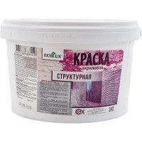 Структурная краска ECOLUX 3 кг 4607133683559
