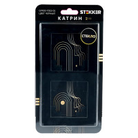 2-местная горизонтальная стеклянная рамка STEKKER GFR00-7002-05, серия Катрин черный 39519