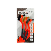 Наб. мет. щёток YATO 3пр.180мм/пласт. ручкой YT-6351 36976351 092 1