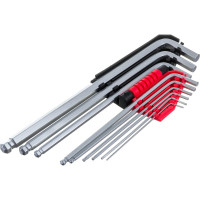 Набор шестигранников YATO 9шт. 1,5-10 мм с шаром YT-0506 37140506 092 1