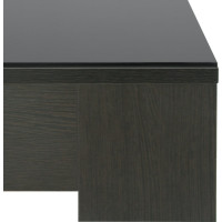 Журнальный стол Мебелик BeautyStyle 26 венге/стекло черное 1064