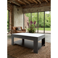 Журнальный стол Мебелик BeautyStyle 26 венге/стекло белое 1142