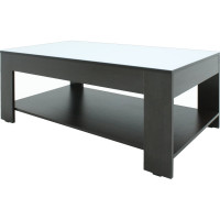 Журнальный стол Мебелик BeautyStyle 26 венге/стекло белое 1142