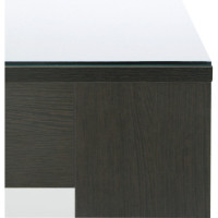 Журнальный стол Мебелик BeautyStyle 26 венге/стекло белое 1142