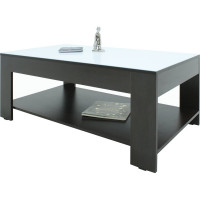 Журнальный стол Мебелик BeautyStyle 26 венге/стекло белое 1142