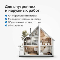 Силиконизированный герметик для окон и дверей KUDO PROFF (белый; 280 мл) SMS-291