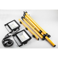 Светодиодный прожектор FERON LL-504 на штативе IP65 2х70W 6400K 41544