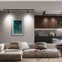 Светодиодный трековый 3хфазный светильник FERON AL103 на шинопровод 30W 4000K черный, 41602