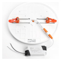 Светодиодный встраиваемый светильник FERON AL509 с регулируемым монтажным диаметром (до 190мм) 34W 6400K белый серия FlexyRim 41568