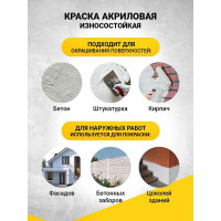 Водно-дисперсионная фасадная краска MASTERFARBE (атмосферостойкая; белая; 14 кг) 4631159427606