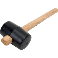 Киянка ULTIMA деревянная рукоятка, 680 г, черная резина, 121043
