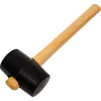 Киянка ULTIMA деревянная рукоятка, 340 г, черная резина, 121041