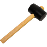 Киянка ULTIMA деревянная рукоятка, 340 г, черная резина, 121041