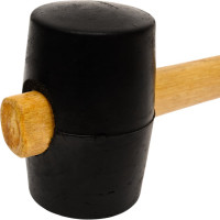 Киянка ULTIMA деревянная рукоятка, 340 г, черная резина, 121041