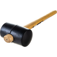 Киянка ULTIMA деревянная рукоятка, 450 г, черная резина, 121042