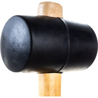 Киянка ULTIMA деревянная рукоятка, 450 г, черная резина, 121042