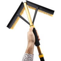 Телескопическая щетка со скребком для удаления снега и льда DSV с мягкой ручкой R21005