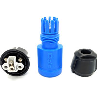 Вилка Bals Schuko 16A 3p 250V IP44 синий MULTI-GRIP 1 шт. 7370-b