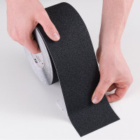 Противоскользящая лента абразив 60 Grit, черная, износостойкость 1 млн шагов, 100 мм x 18,3 м Mehlhose GmbH M1SR100183