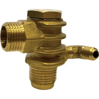 Клапан обратный для компрессора резьба наружная M3/4хM3/4 Pegas pneumatic 4307