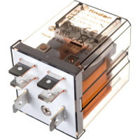Силовое реле Finder 1НО + 1НЗ 20А, 230В AC, подключение через Faston, 653182300009