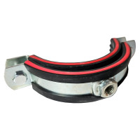 Трубный хомут высокой тяжелой нагрузки с уплотнителем СВК гайка М12, 3/4", 23-28 мм SVK-FH020 Н0000008654