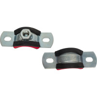 Трубный хомут высокой тяжелой нагрузки с уплотнителем СВК гайка М12, 3/4", 23-28 мм SVK-FH020 Н0000008654