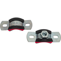 Трубный хомут высокой нагрузки с уплотнителем СВК гайка М12, 1/2", 20-24 мм Н0000008710