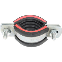 Трубный хомут высокой тяжелой нагрузки с уплотнителем СВК гайка М12, 1 1/4" 38-44 мм SVK-FH032 Н0000008712